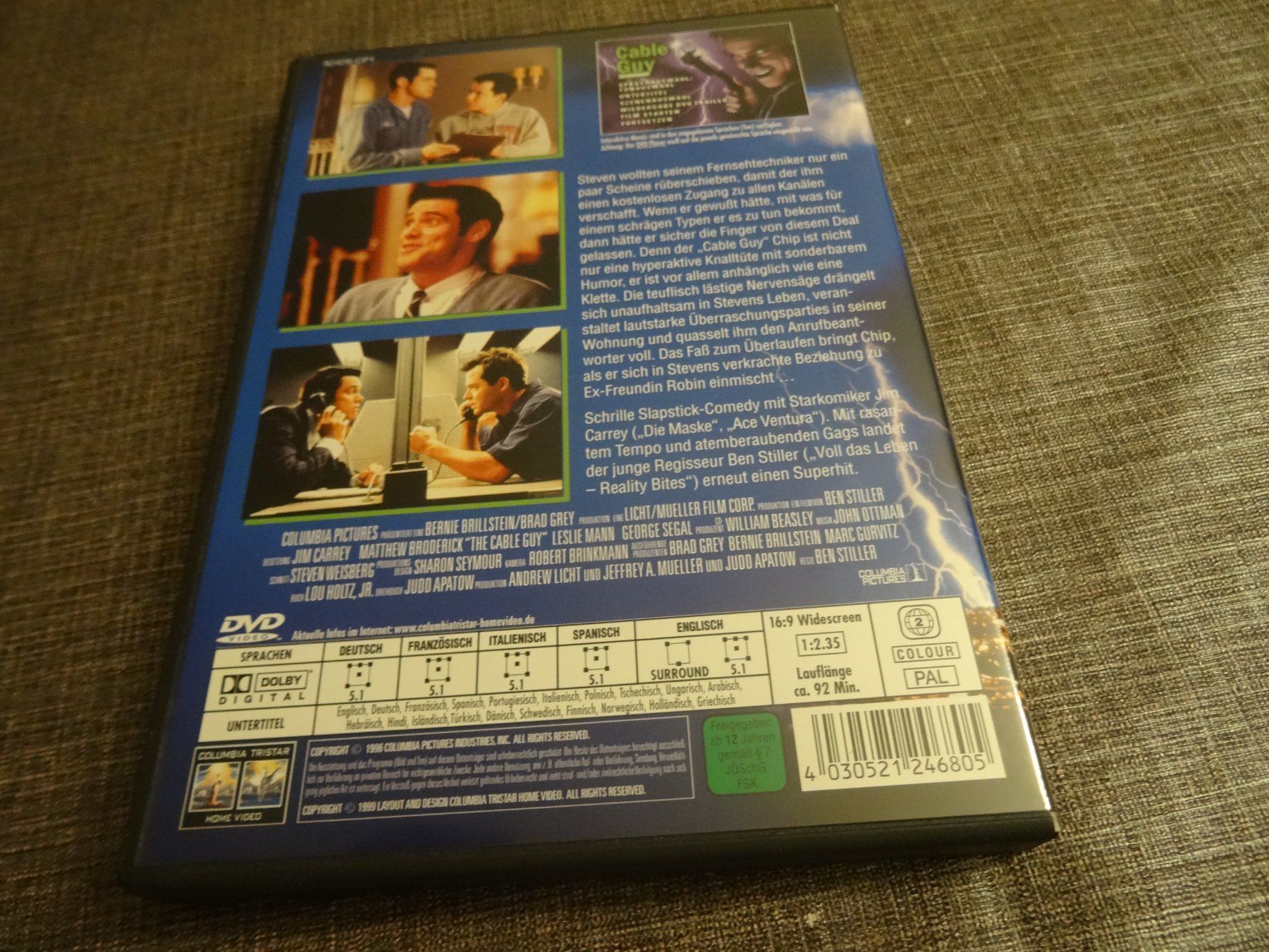 Tutti i DVDs: Cable Guy – Die Nervensäge DVD – Usato da Olten venduto da Disc-Verkauf 2