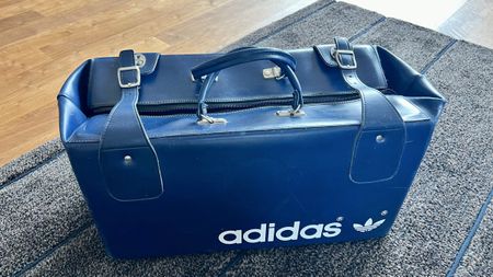 Vintage Adidas Reisetasche / Sporttasche, Blau, Top Zustand!