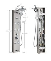 + Edelstahl Duschpaneel Duschset Regendusche Duschsäule