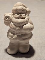 Weihnachtsmann Figur aus Gips, zum selber bemalen!