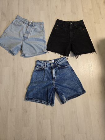 3stk. Mädchen Kurzehosen-Jeans Grösse 34 - perfekt für Somme