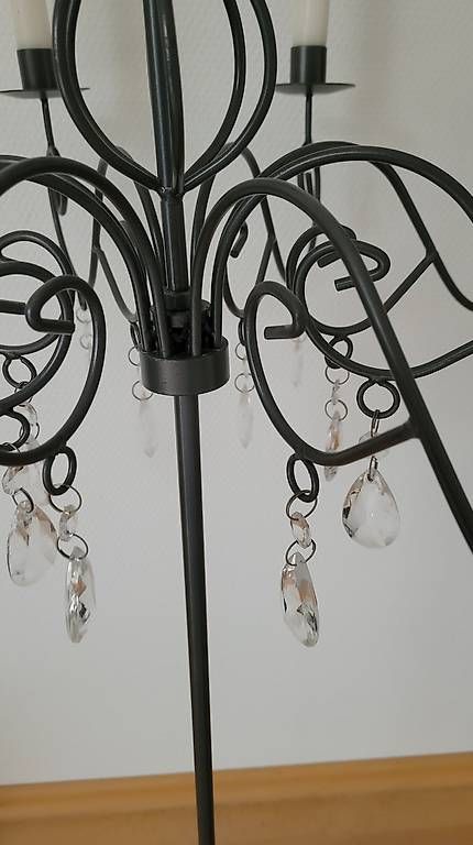Bougeoirs: Kerzenständer mit Kristallen – D'occasion à Fällanden par vickita1 3