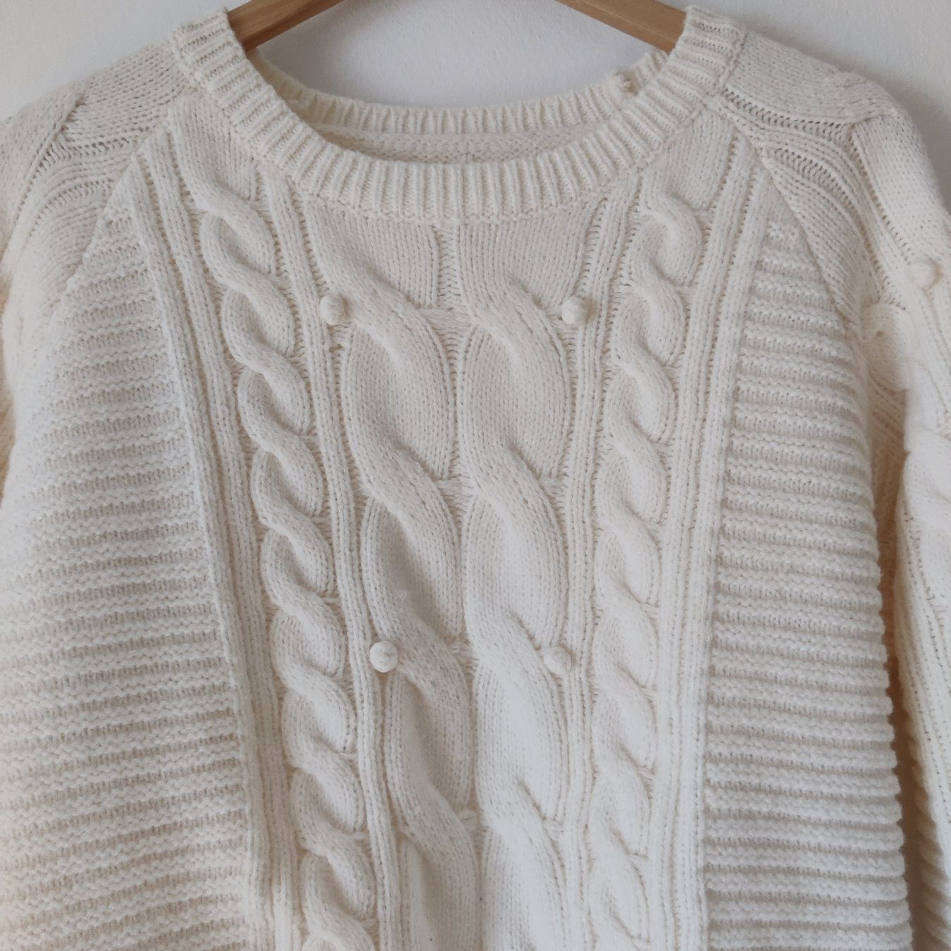 Pullover & Sweatshirts: Kuschelwarmer Zopfstrick-Pulli Pullover cremeweiss Gr. S NEU – Neu (gemäss Beschreibung) aus Winterthur von Lotusherz 1