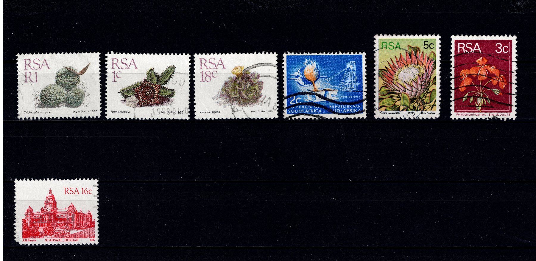 Alle Briefmarken: Briefmarken 7x Südafrika – Gebraucht aus Tenniken von mik_6mxg 1