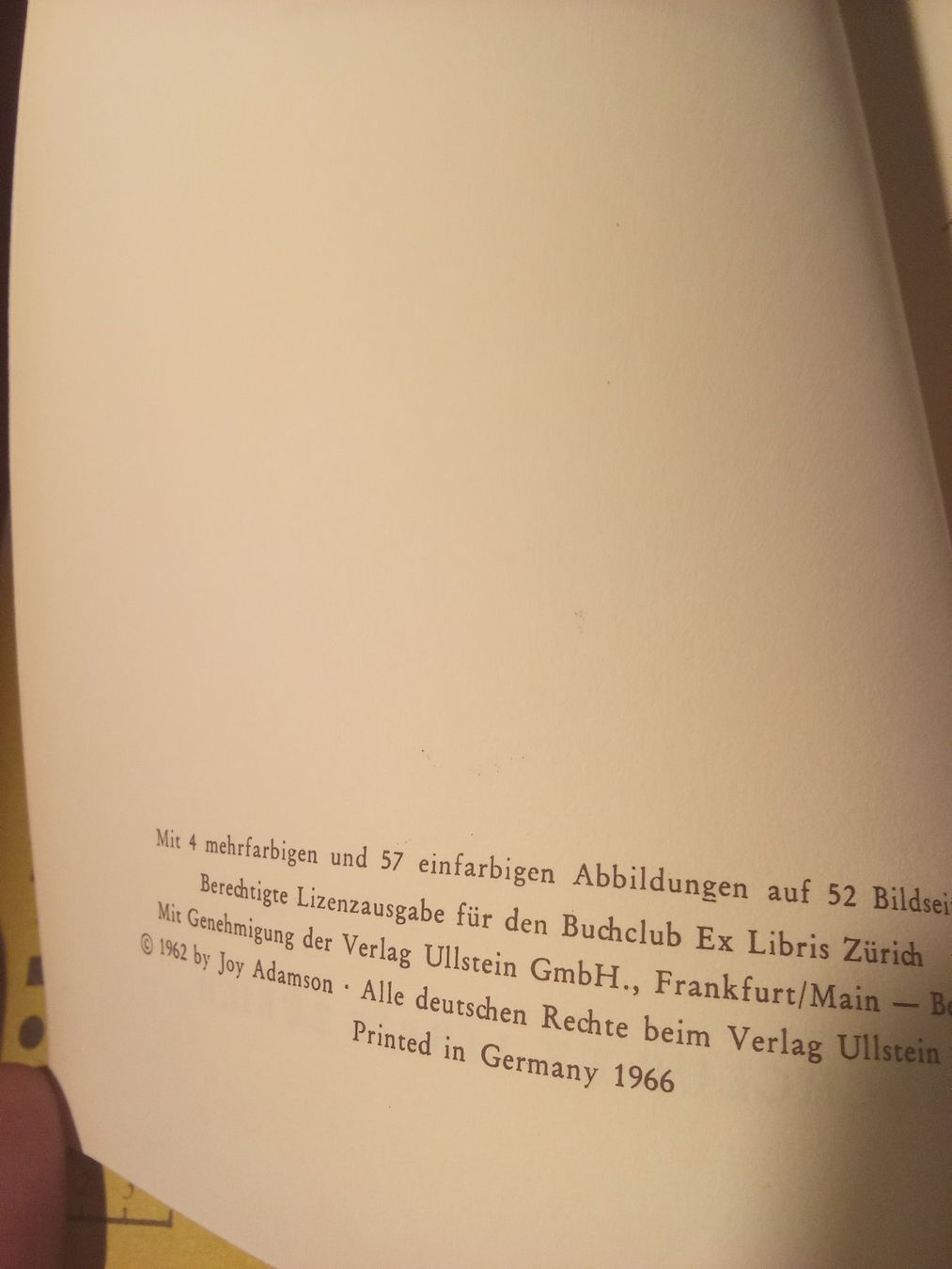 Libri: Joy Adamson - Für Immer Frei – Usato da Remetschwil venduto da Privatflohmi 3