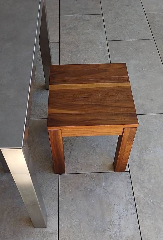 Hocker: Hocker Nussbaum (2 Stück) – Neu (gemäss Beschreibung) aus Jens von Pamela2015 2