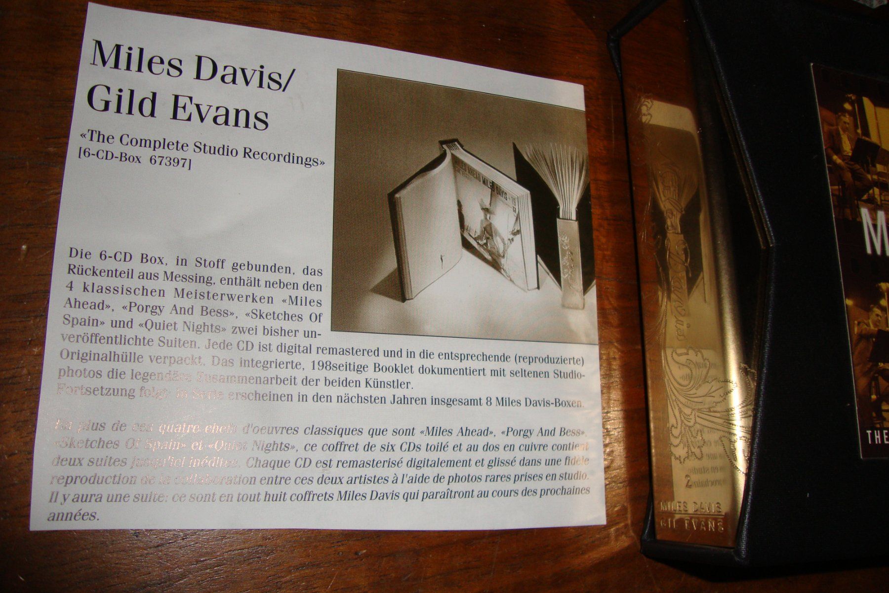 CD: MILES DAVIS / GIL EVANS  Complete Columbia Studio Recordings – Usato da Bern venduto da carola31 3
