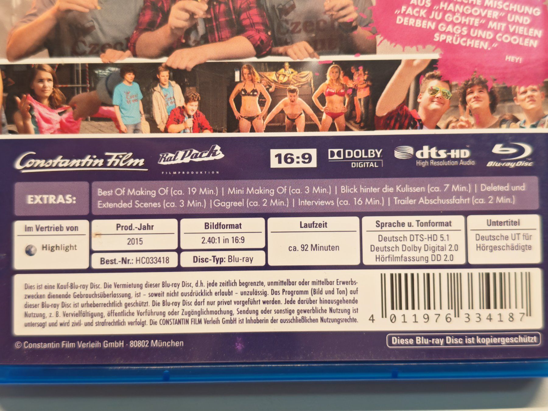 Tutti i DVDs: Abschussfahrt – Usato da Liestal venduto da Kratzilla 3