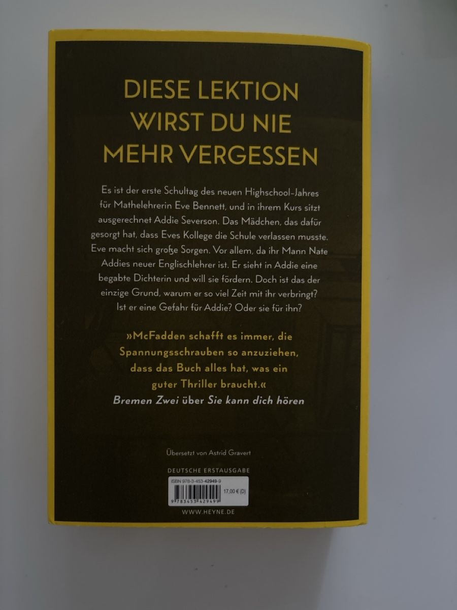 Libri: Gerade im Trend Bücher von Freida McFadden – Nuovo (secondo la descrizione) da Fruthwilen venduto da Joy111 2