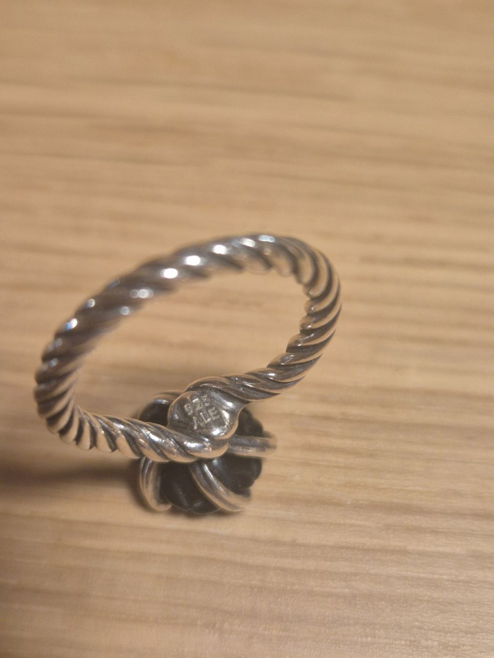 Pandora Anelli: Pandora Silver & Black Onyx Rose Ring Gr. ca. 54 – Usato da Zuzgen venduto da SaBee91 4