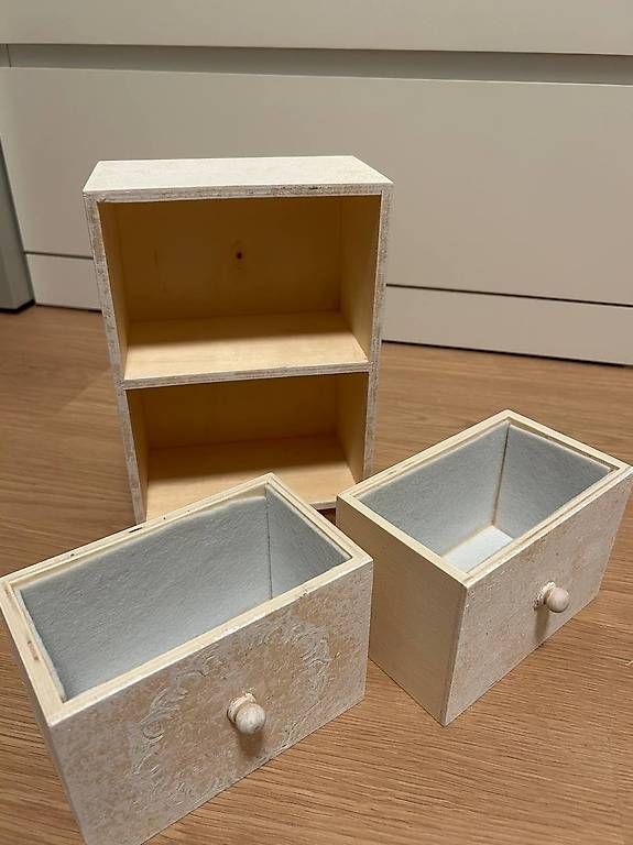 Cassettiere: Mini-Kommode Schmuckkästchen Shabby-Chic 2 Schubladen – Usato da Zürich venduto da mozii 1