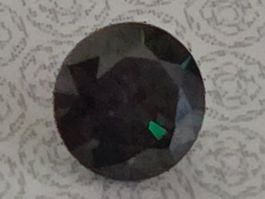 Moissanite round Rainbow bleue 0.50 carat GRA Certificate ID