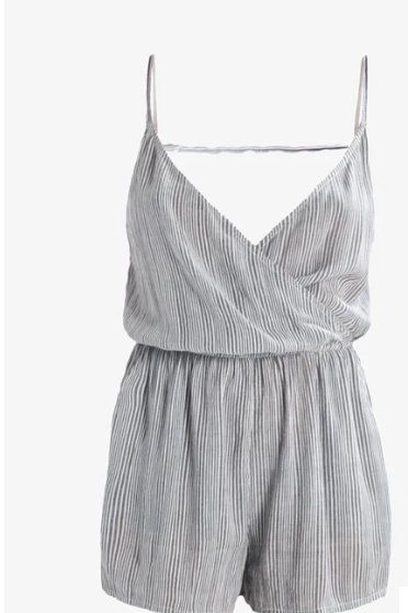Jumpsuits: Jumpsuit - Even & Odd - weiss grau gestreift - L – Gebraucht aus Zug von tami12