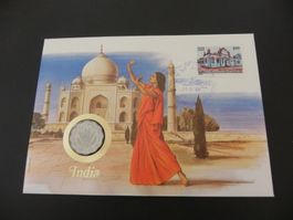 Münzbrief - 1988 - Indien 10 Paise 1974 FAO