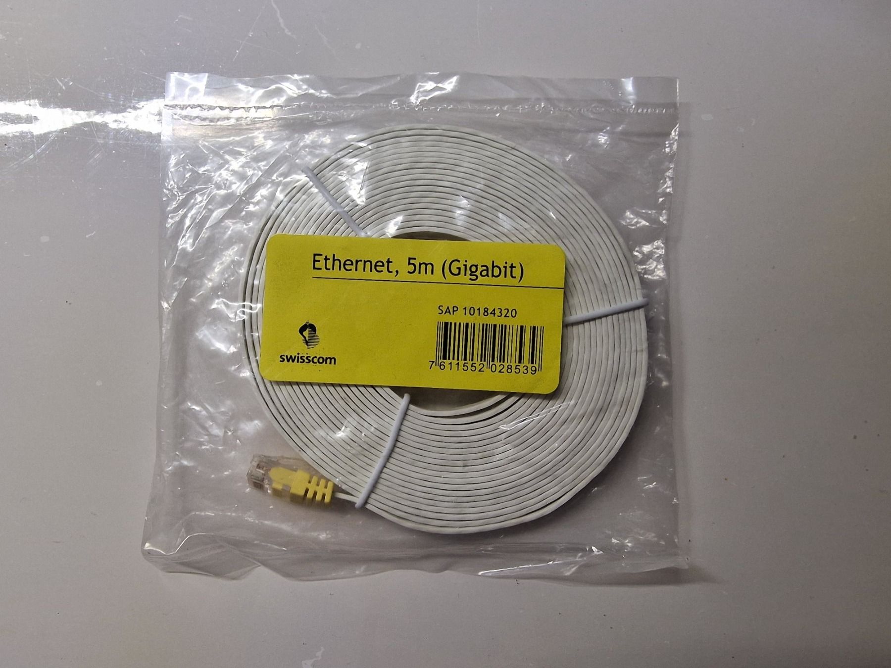 Swisscom Cavi: Swisscom Ethernet-Kabel 5m – Nuovo e nell'imballaggio originale da Luzern venduto da LuzernVerkauft 1