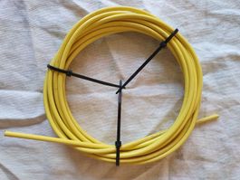 Kabelhülle Mofa/Velo 6mm, 5Met.Gelb Alte gute Qualität.