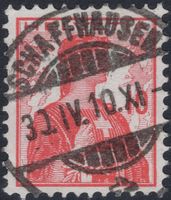 SCHAFFHAUSEN 30.IV.10 - Vollstempel auf Helvetia Brustbild