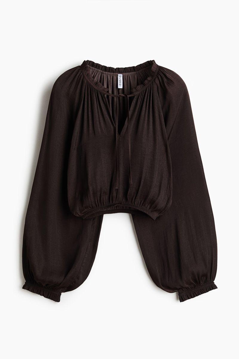 H&M Chemisiers: Croptop Bluse braun Grösse S  – Neuf (Voir description) à Neerach par irasan