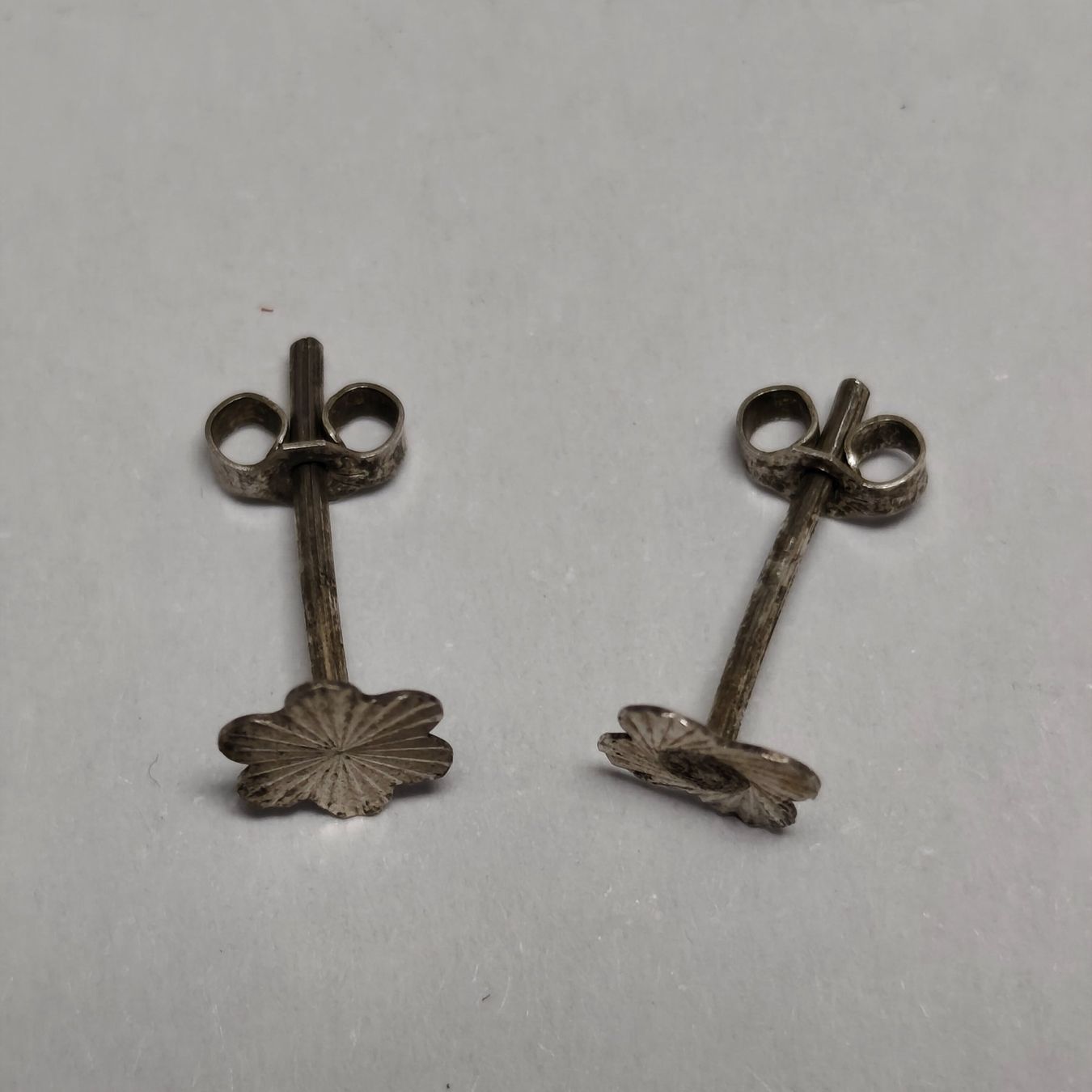 Orecchini pendenti & Orecchini a lobo: Vintage Silver silber Stud Earrings Boucles d'Oreilles #A4 – Usato da Châtelaine venduto da Tropic.Watch2 5