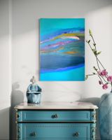 Original Abstract Painting on Canvas - "Blue Dream"