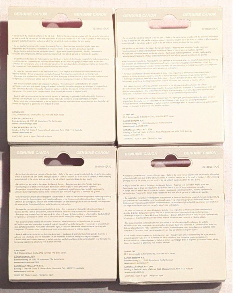 Canon Cartucce per stampanti & toner: 4x CANON Tintenpatrone BK CLI-521BK PIXMA 9ml – Nuovo e nell'imballaggio originale da Wängi venduto da ABIZONE-86 2