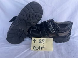 Chaussures garçon t.25 cuir / elegante Lederschuhe gr.25