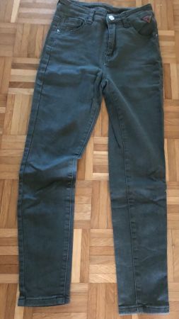 Damen Jeans Hose in Olivgrün, Gr. XS