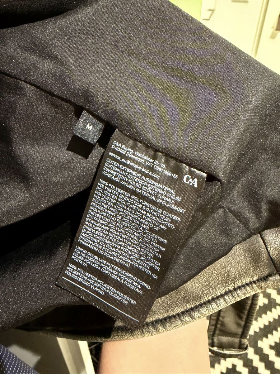 C&A Giacche: Neuwertige C&A Kunstlederjacke, Gr. M, Top! – Nuovo (secondo la descrizione) da Oberrüti venduto da Important 1
