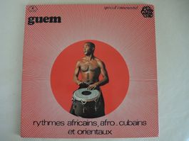 Guem LP Rhythmes Africains Afro-Cubains Percussion Vinyl
