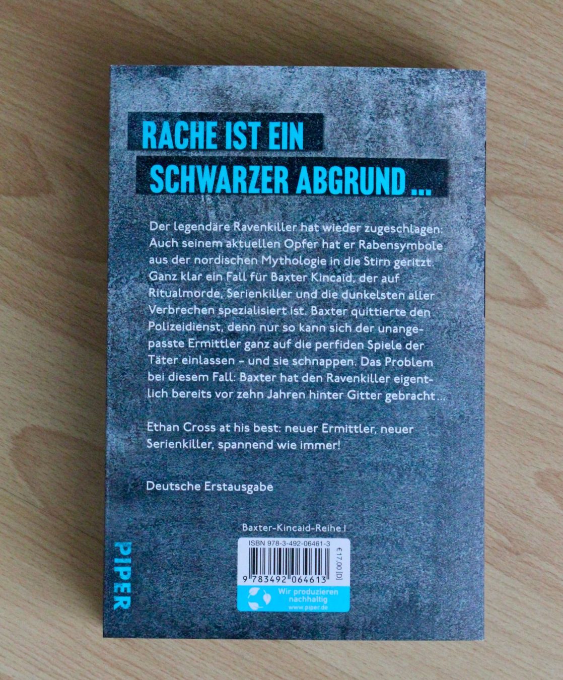 Libri: Ethan Cross: Racheritual - Thriller – Usato da Münchenstein venduto da ribriser 2