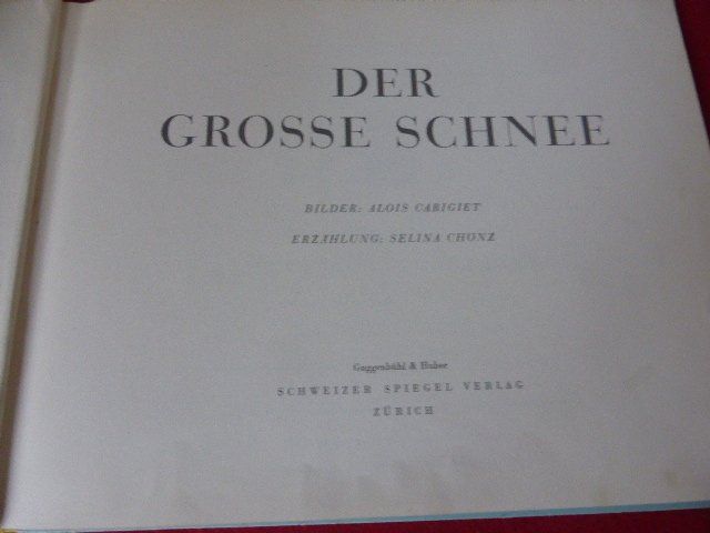 Libri: Der grosse Schnee  von Carigiet Buch – Usato da Hitzkirch venduto da kleinerbaer01 1