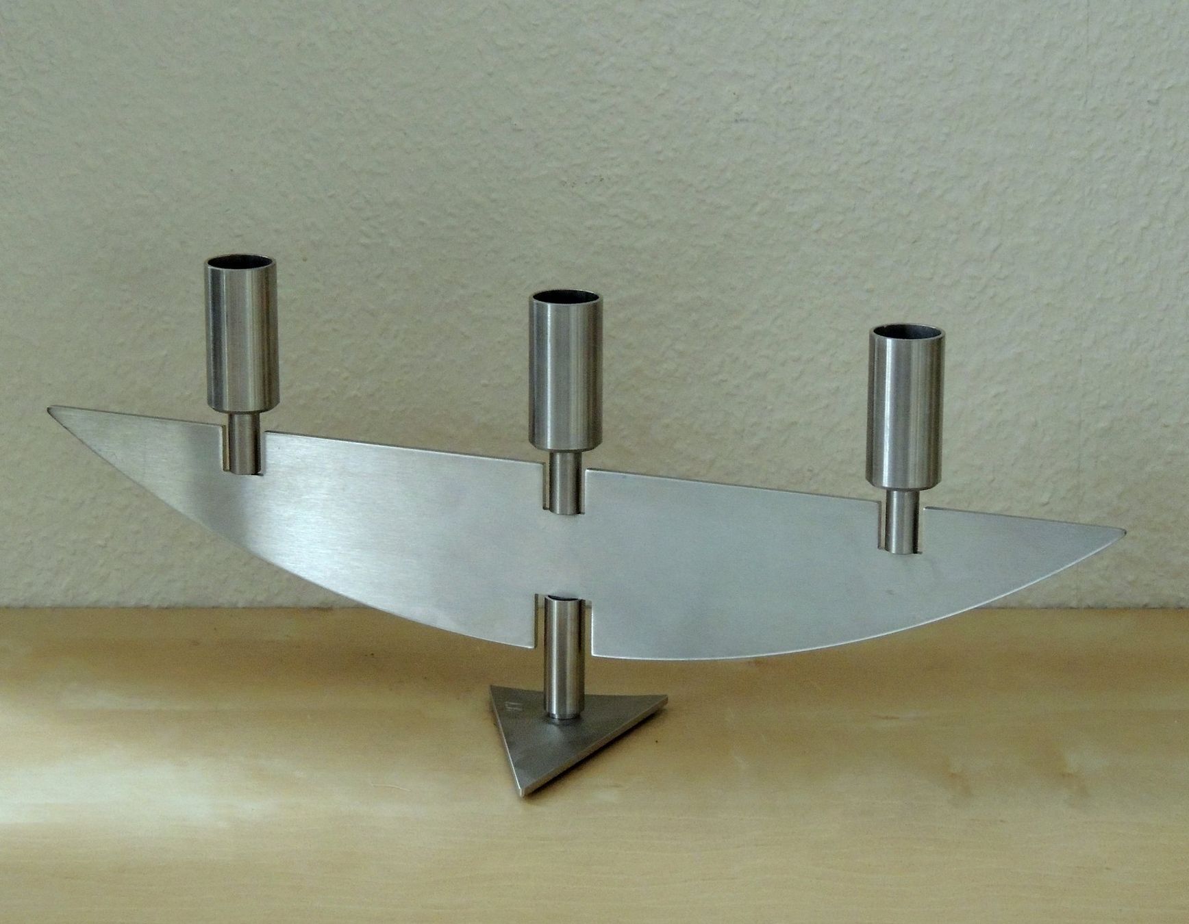 Kerzenständer: Chandelier design en acier, Collection Hutter, Suisse – Gebraucht aus La Chaux-de-Fonds von Helene2300 9
