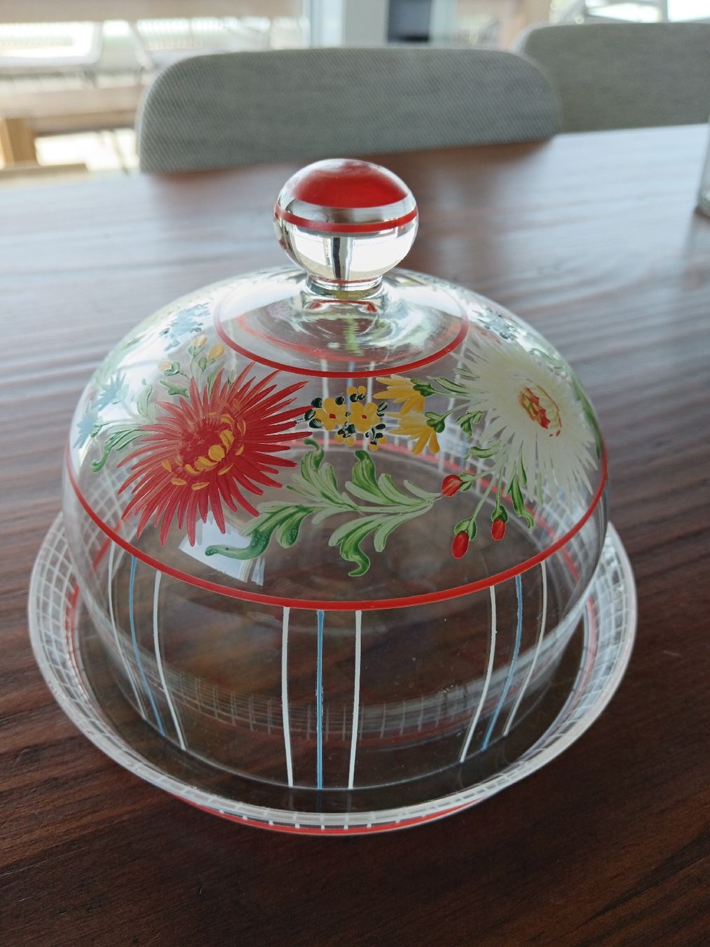 Bicchieri: Handbemalte Käseglocke aus Glas  – Usato da Wauwil venduto da kai_v59l
