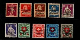 SDN 17-26 Société des Nations * von 1922-25 SBK 2'400.-