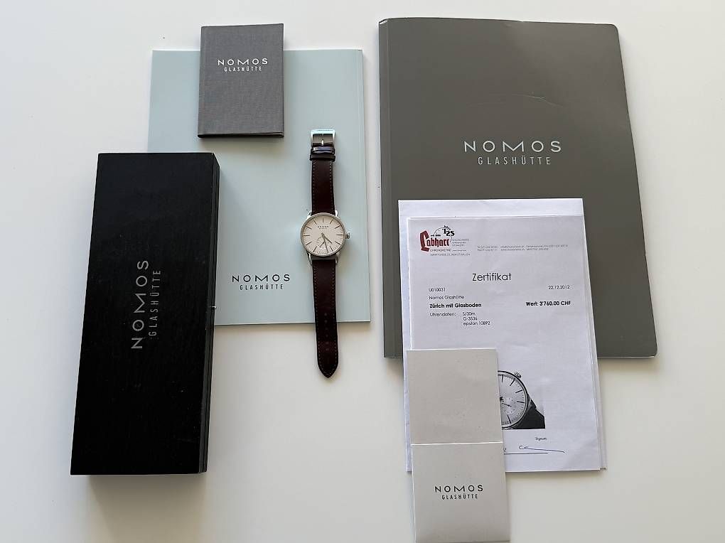 Nomos Orologi: Nomos Zürich Automatik Ref. 801 Full Set – Usato da Basel venduto da yamot 4