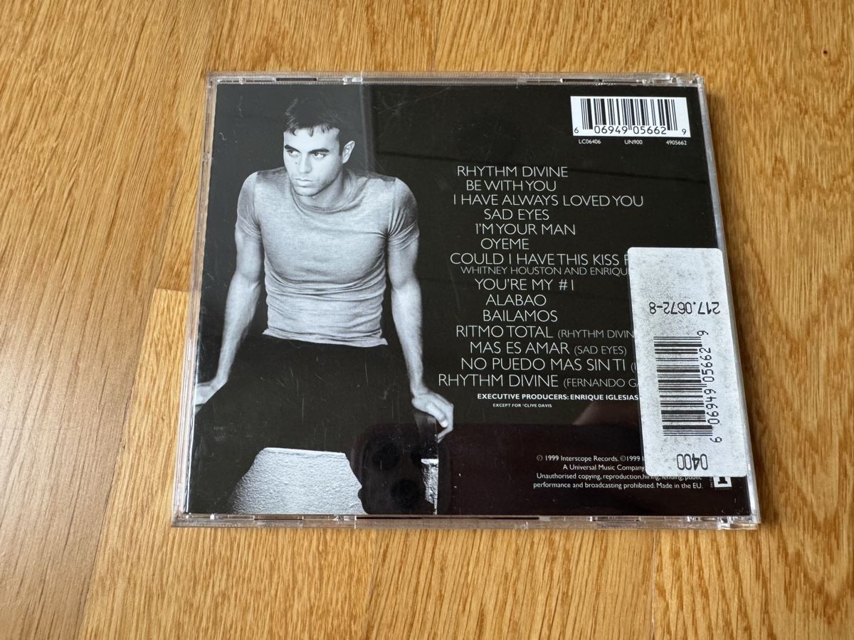 CD: Enrique Iglesias CD - Rhythm Divine – Usato da Zürich venduto da wtpooh 1