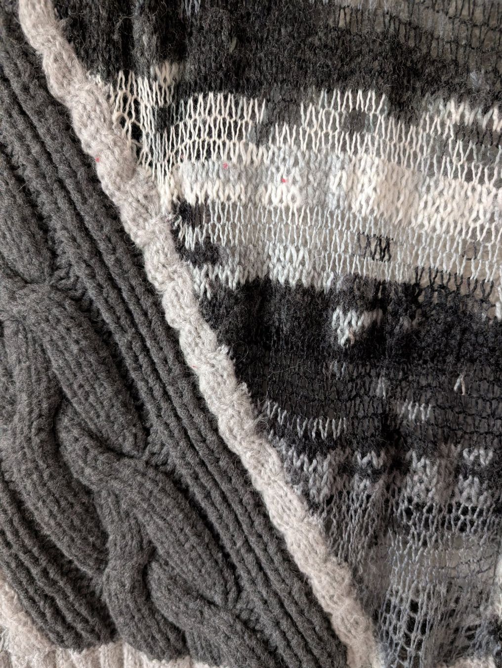 Diesel Vestiti: DIESEL : Robe patchwork de tricot gris S-M – Nuovo (secondo la descrizione) da Petit-Lancy venduto da lilycerise 2