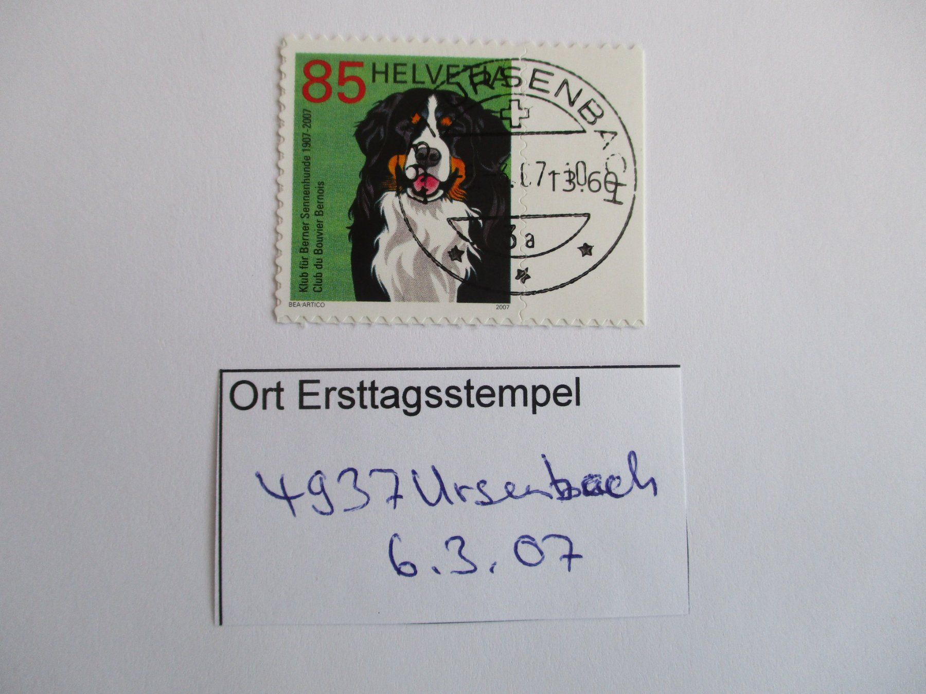 Alle Briefmarken: Voll Ort Ersttagsstempel 4937 Ursenbach – Gebraucht aus Langnau b. Reiden von Aktuell88