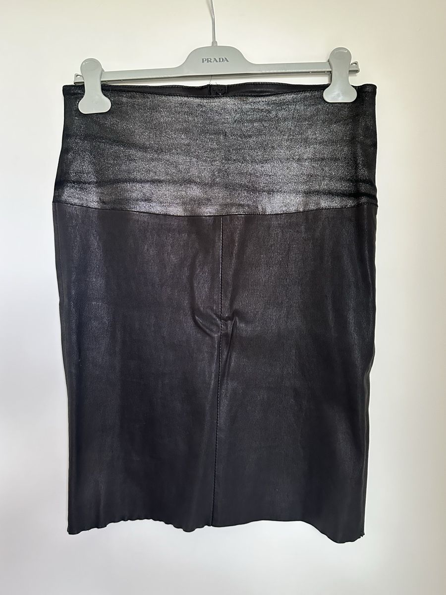 Röcke: UTZON anthracite leather pencil skirt  – Gebraucht aus Langnau am Albis von bar_ml6k