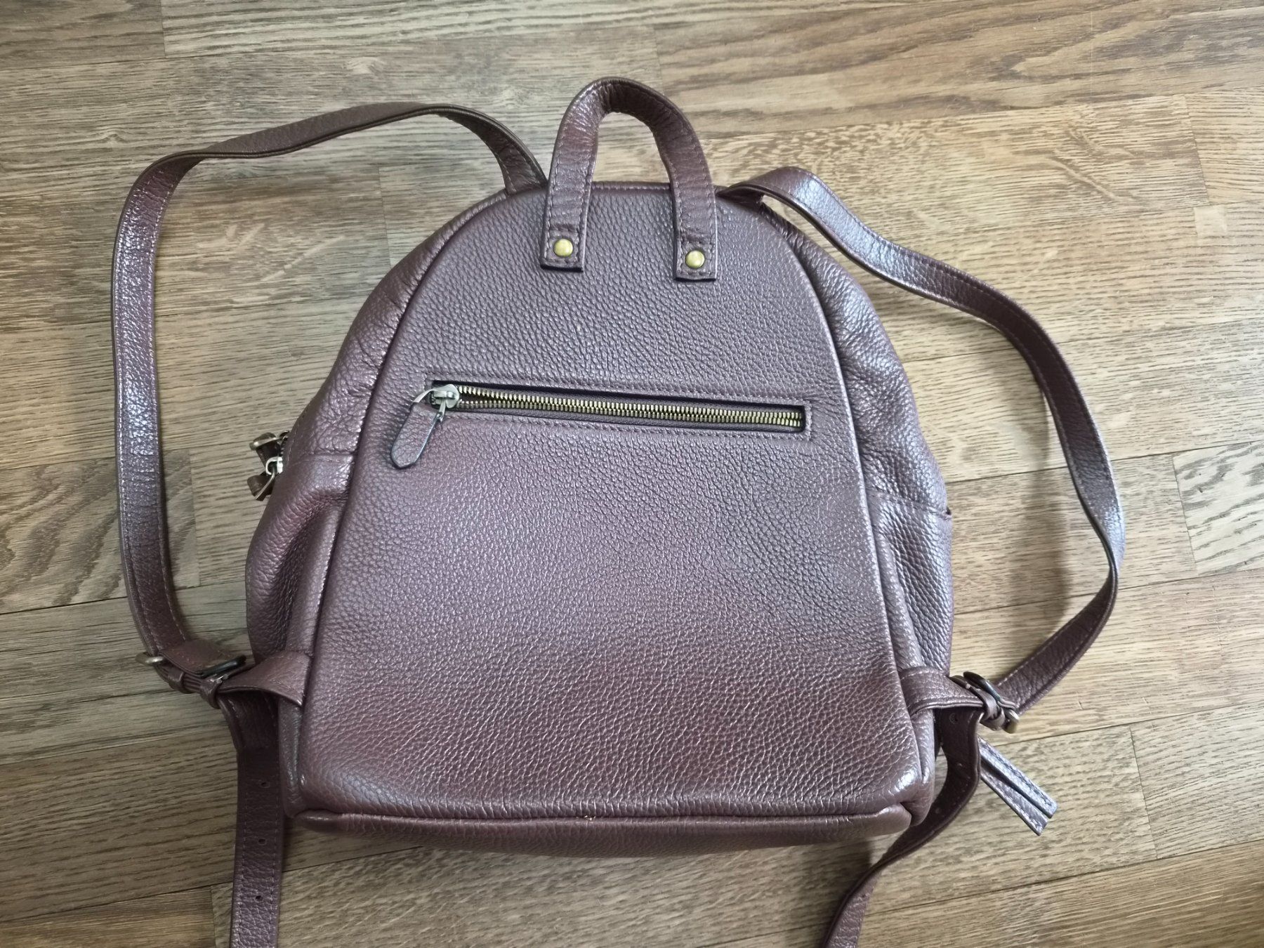 Sacs à dos: Brown leather backpack – D'occasion à Zürich par mon_attitude 1