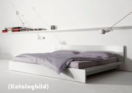 Interlübke Designbett Doppelbett 200x200cm, elegant in weiss