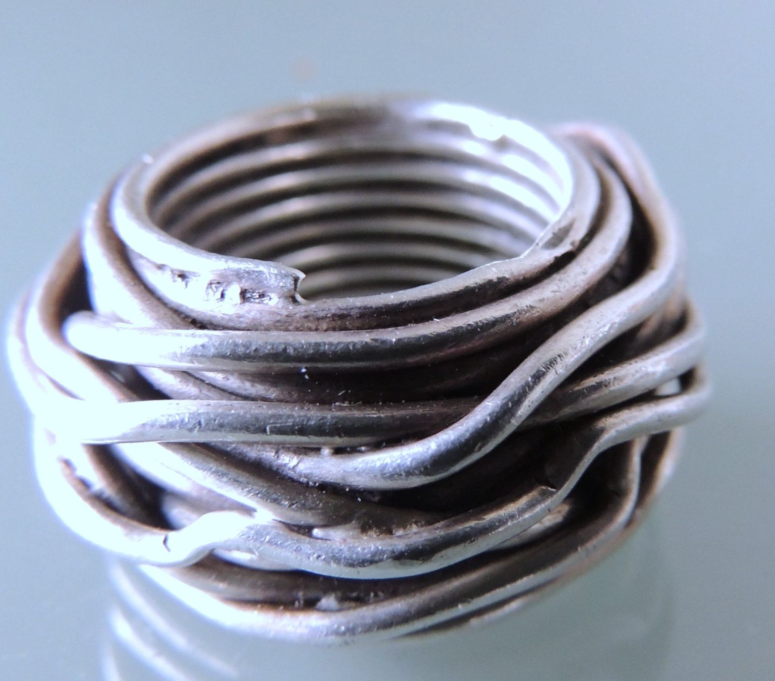 Anelli: Schwerer Silber 800 Fingerring Gr. 56 – Usato da Waldenburg venduto da schaller707 2