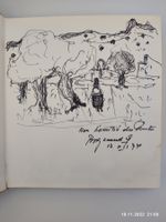 GEORGES BORGEAUD - MIT ORIGINAL-ZEICHNUNG