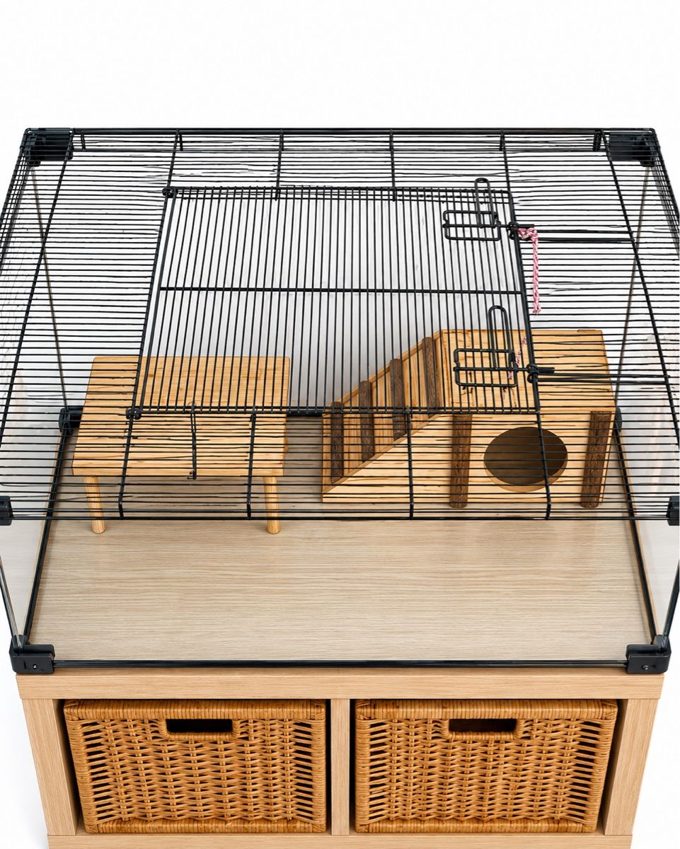 Gabbie, trasporto & Sicurezza: Hamster Cage with Accessories & Storage Unit - Nice! – Usato da Lenzburg venduto da buy_my92 1