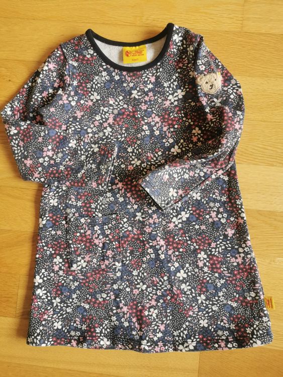 Robe D'Été Bébé Fille Peng Peng – Taille 92 – Coton Jersey Fleuri Blanc Vert