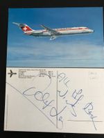 Original Autogramm, Daliah Lavi, Swissair Flug