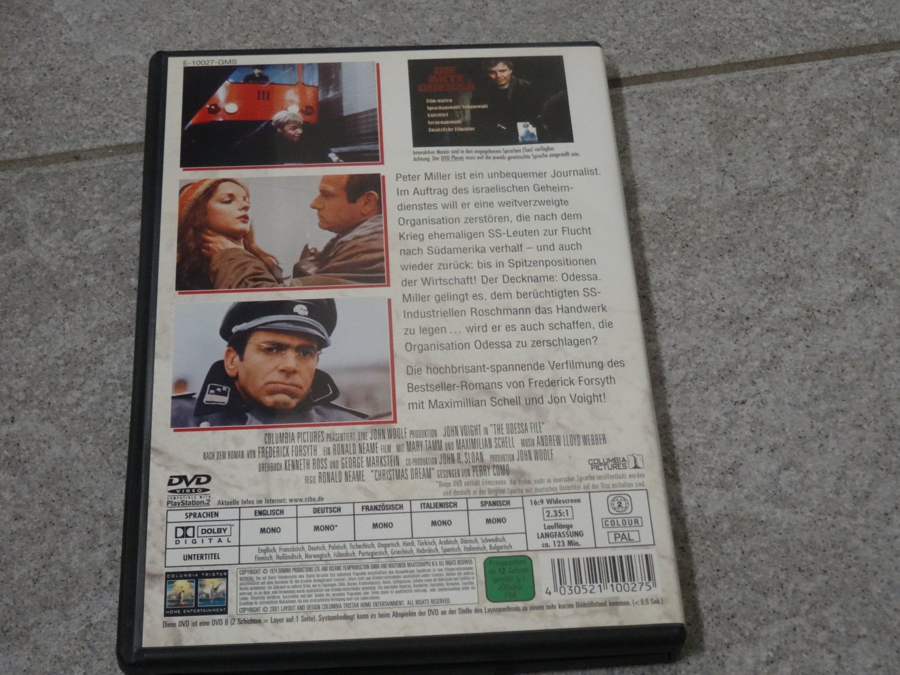 Tutti i DVDs: DVD: Die Akte Odessa mit Jon Voight – Usato da Olten venduto da Disc-Verkauf 2