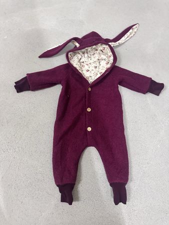 Baby Overall mit Hasenohren Grösse  86  Wolle guter Zustand