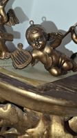 Mensolina da Parete in Legno Dorato con 3 Putti lignei, '800