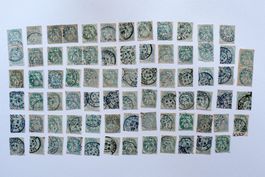 Lot timbres France Type Blanc 5 cts